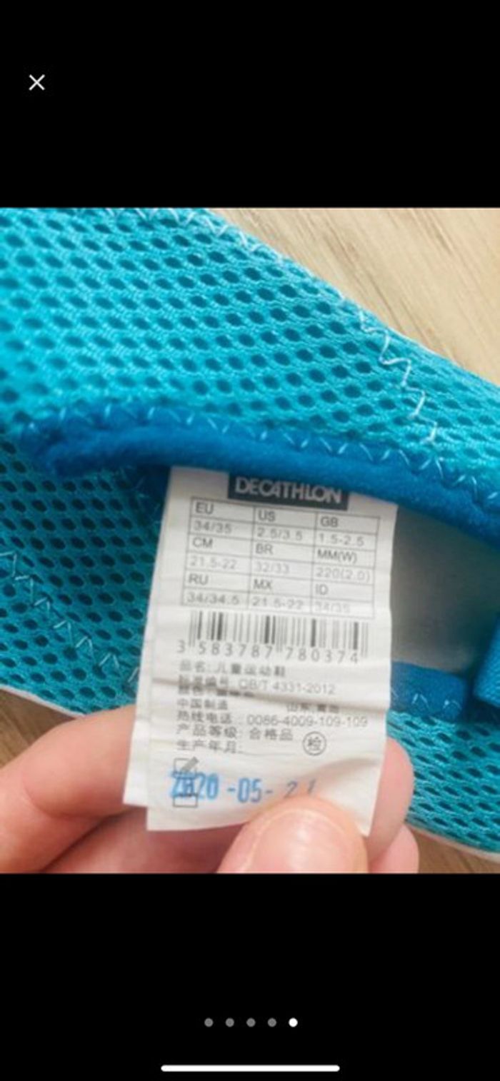 Décathlon -Chaussures piscine-mer t34/35 - photo numéro 5