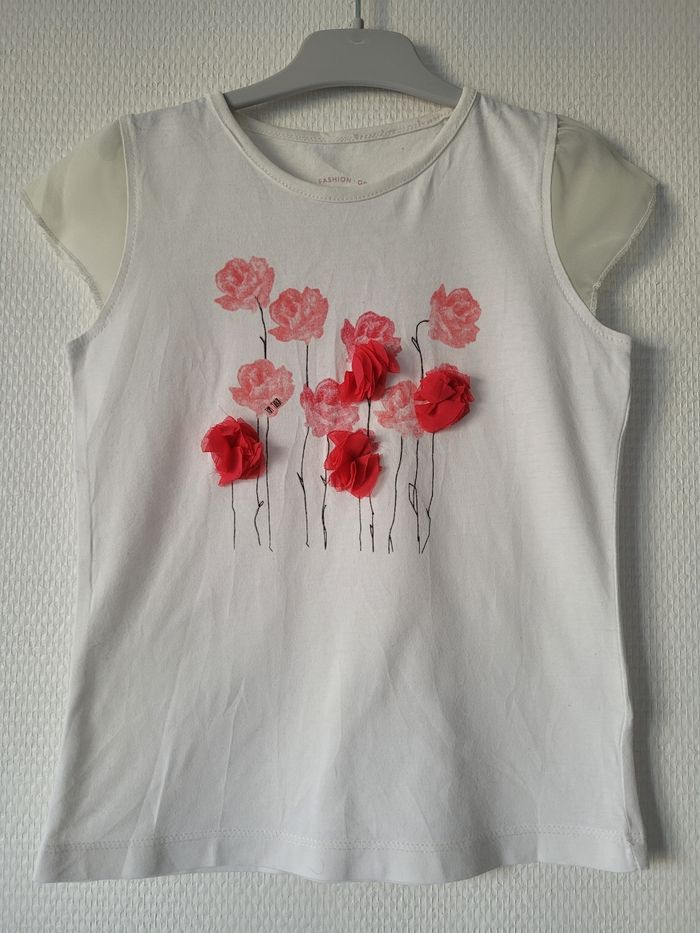 T-shirt écru Tom Tailor 4/5 ans TBE - photo numéro 2