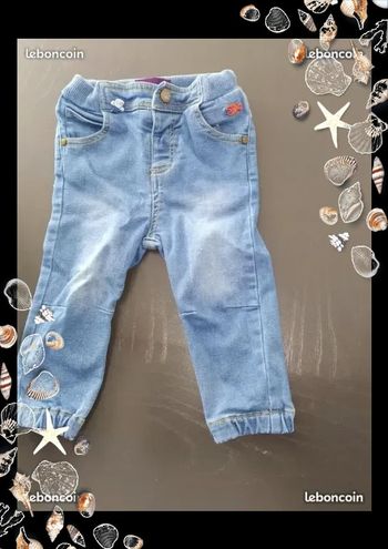 Jeans bleu  sergent major 18 mois