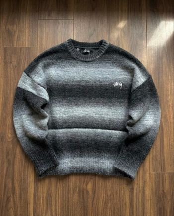 Stüssy Shadow Stripe Mohair Sweater Grey