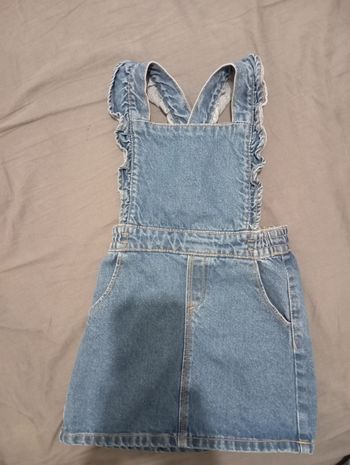 Robe salopette en jean