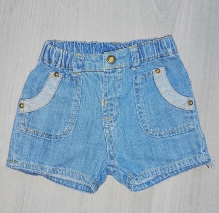 Short en Jean Bleu Clair Coquet - Mayoral - 6 mois