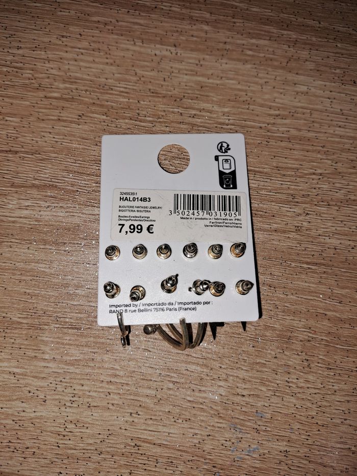Lot boucles d'oreilles neuf - photo numéro 2