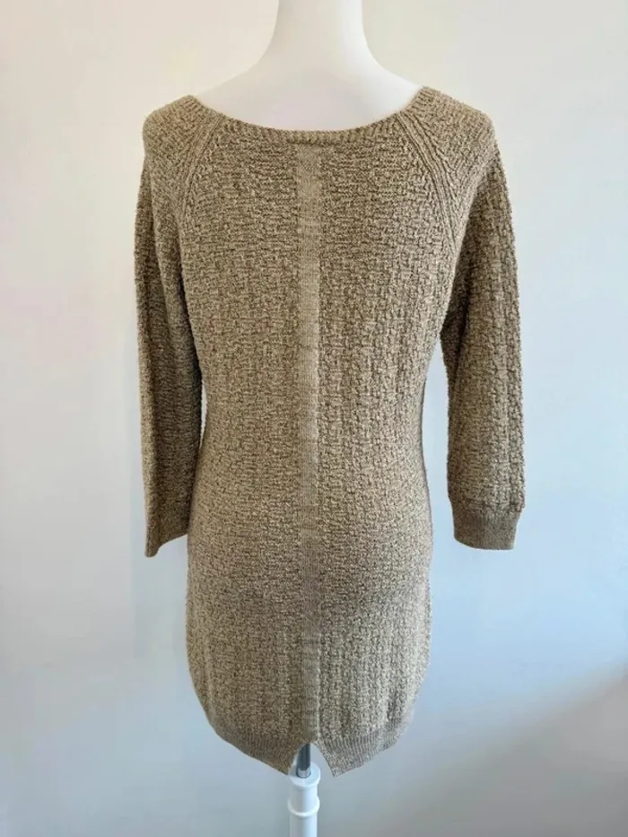 Robe Massimo dutti en maille dorée taille M très bon état - photo numéro 5