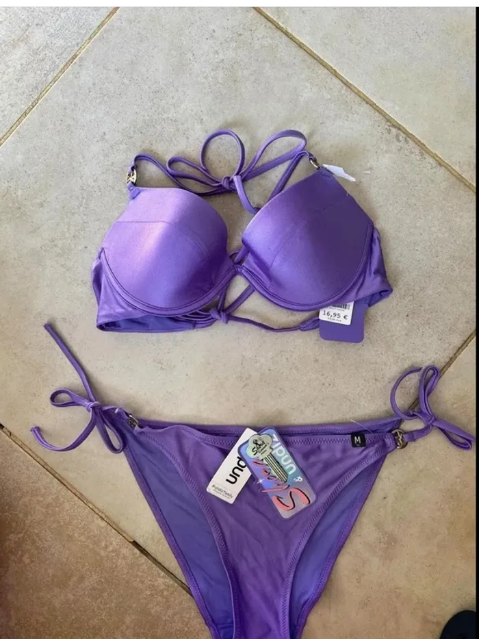 👙 Bikini violet Undiz – Push-up – Neuf avec étiquette - photo numéro 2
