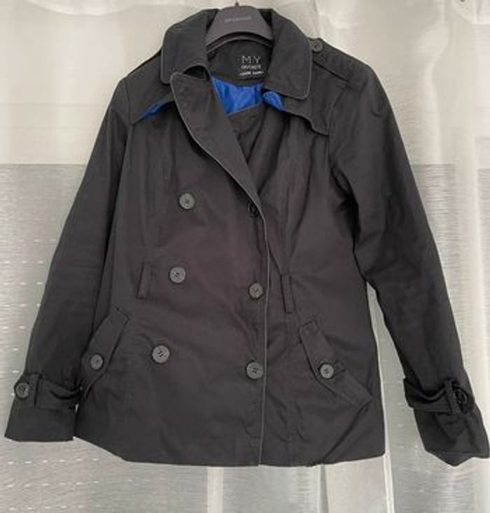 Cache cache - veste femme noire avec ceinture - photo numéro 2