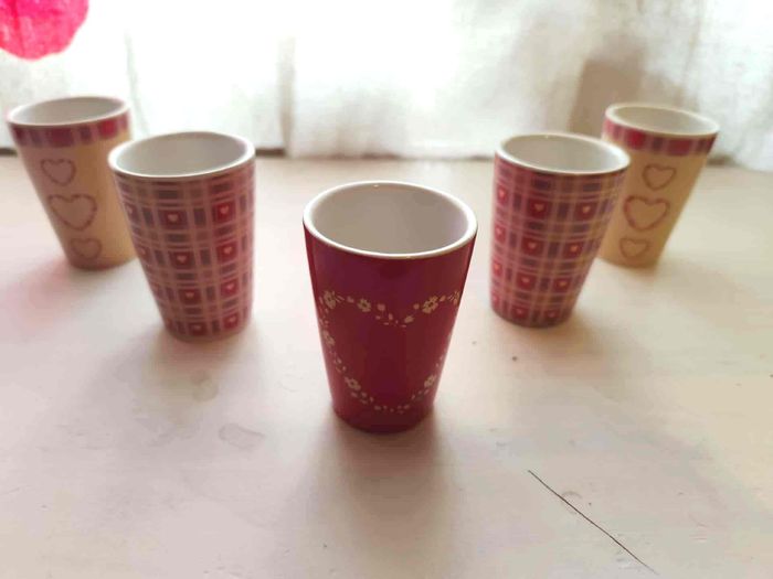 Lot de 5 tasses à expresso - photo numéro 3
