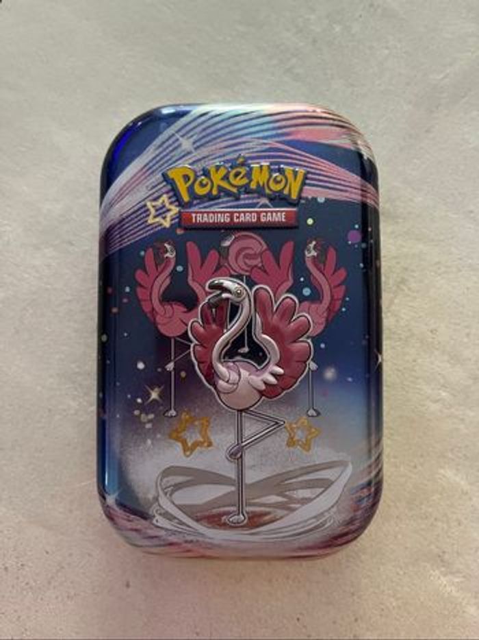Mini tin Pokémon lot carte flamingo destinées de paldea