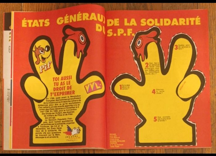 Ancien magazine Pif numéro spécial Unicef N°1077 1990 vintage - photo numéro 5