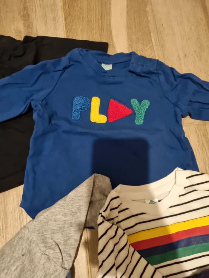Lot de 7 t-shirt manches longues 6 mois - photo numéro 6