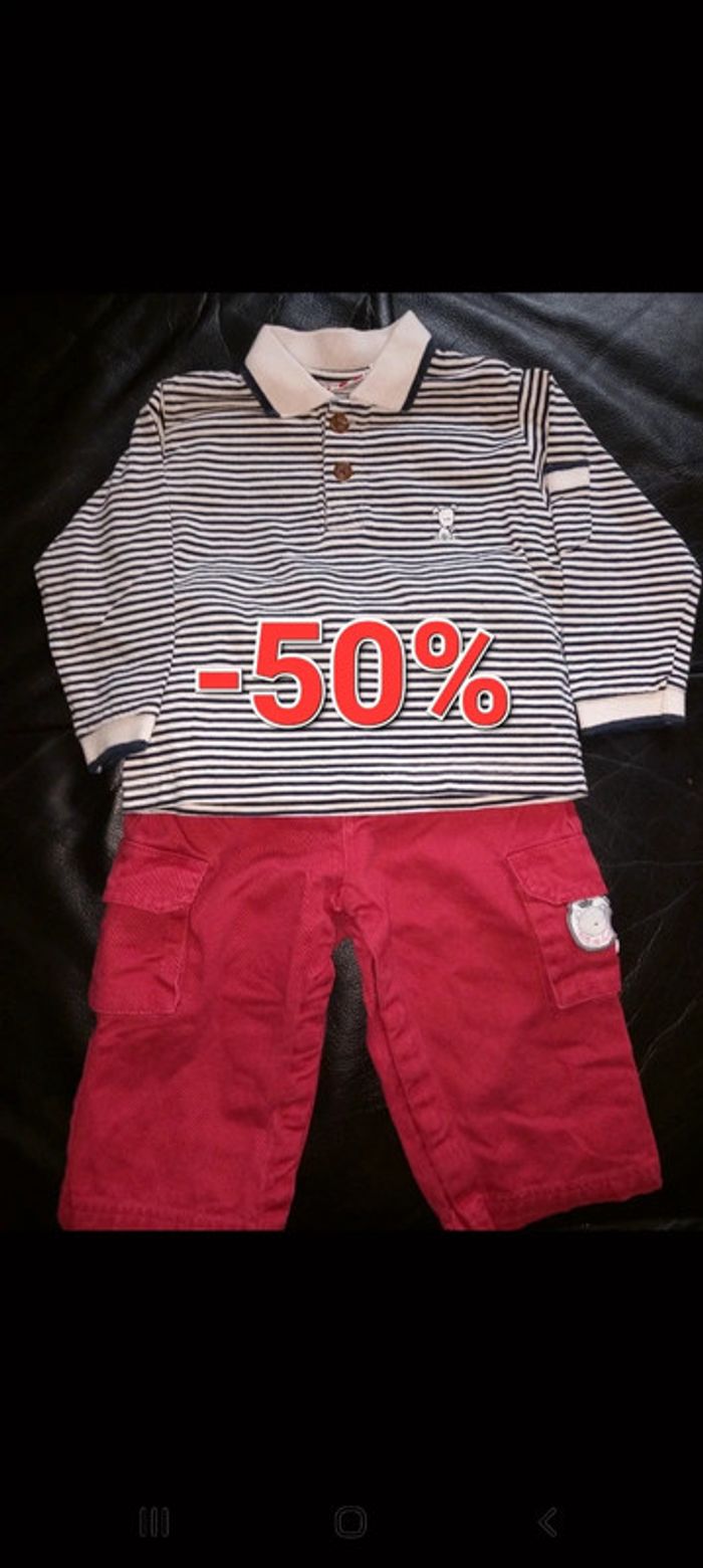 Ensemble pantalon tee-shirt 12 mois