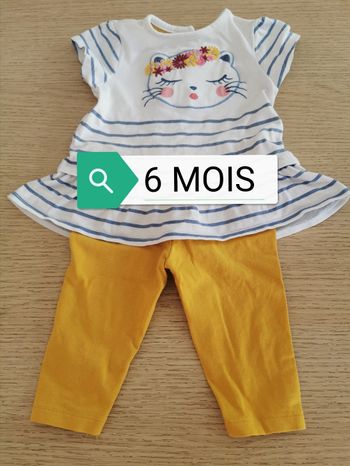 Ensemble fille 6 mois