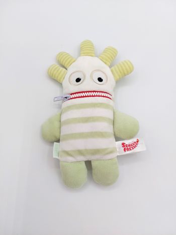 Peluche Ernst Sorgen Fresser vert blanc SCHMIDT mangeur de soucis sos doudou