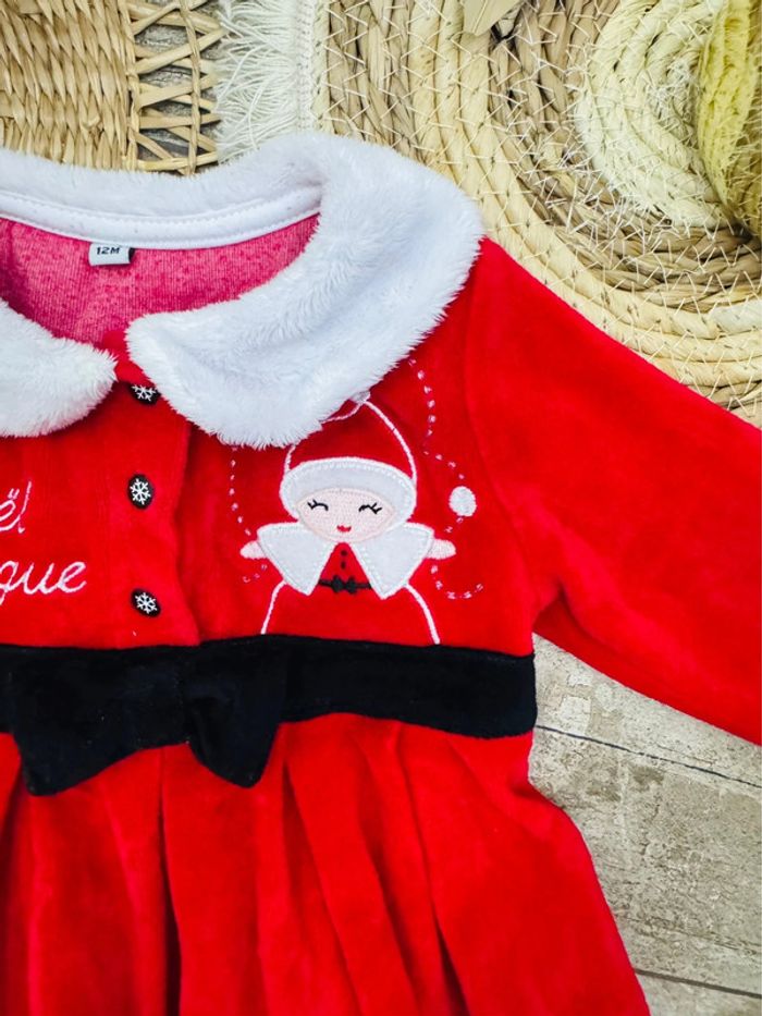 🍒Robe rouge de Noël 12mois - photo numéro 3
