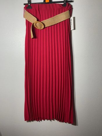 Jupe longue plissée femme taille unique (36-42)- just me- neuve avec étiquette