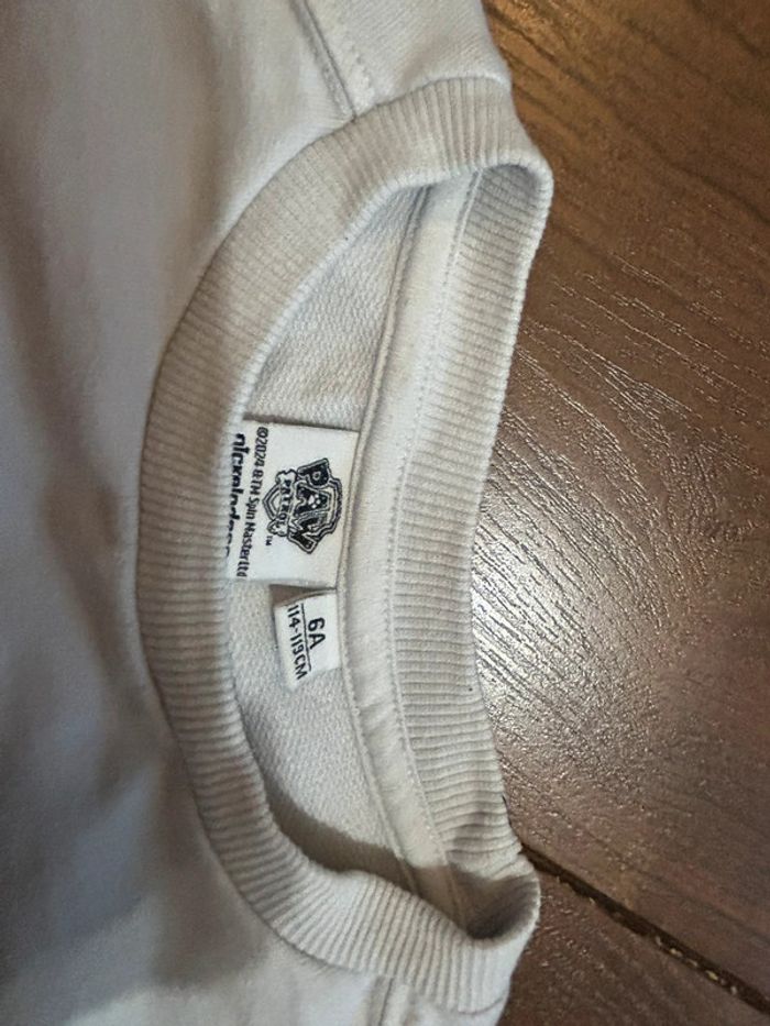 Sweat en coton pat patrouille Chase blanc cassé Paw Patrol Kiabi 6 ans - photo numéro 4