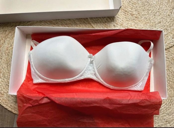 Soutien-gorge ivoire Pronuptia Paris - T95D - photo numéro 3