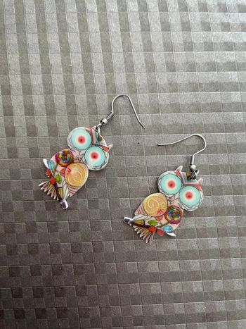 Boucles d’oreilles hiboux