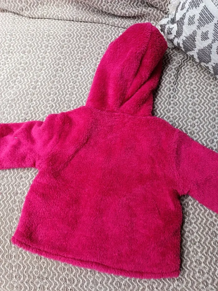 Manteau polaire avec moufles intégrées - 12 mois - photo numéro 5