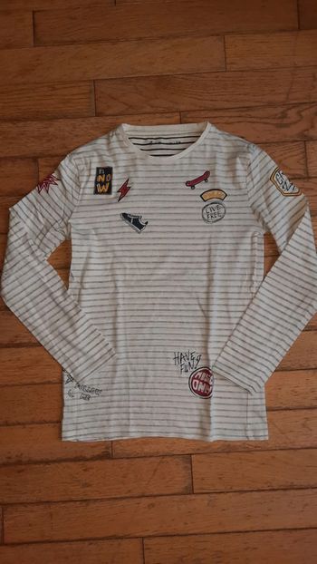Tee shirt rayé 12 ans