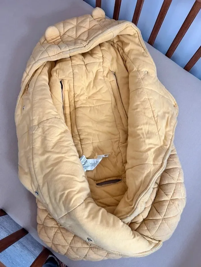 Chancelière nid d’ange cosy coque voiture nacelle - photo numéro 4