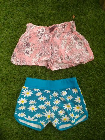 Lot de deux shorts été fille 3 ans
