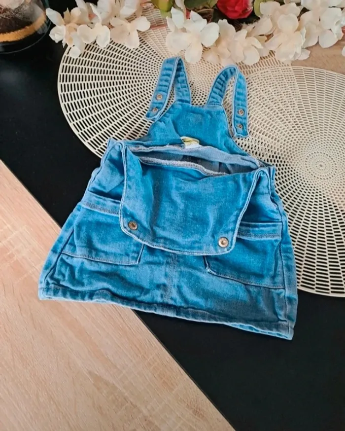 Robe en jeans, taille 12 mois, marque tape à l'œil - photo numéro 2