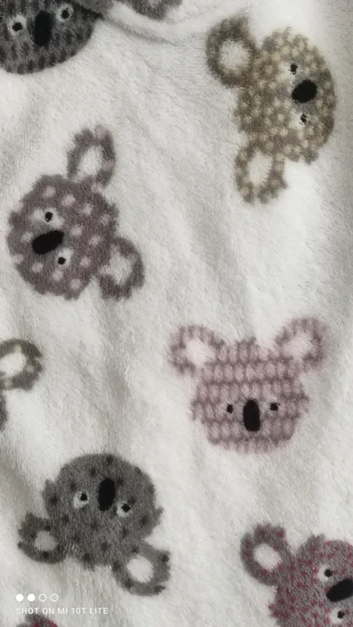 Combinaison blanche motif koala tissaïa - photo numéro 2