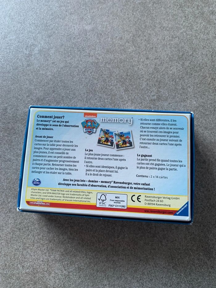 Jeu memory Pat patrouille - photo numéro 2