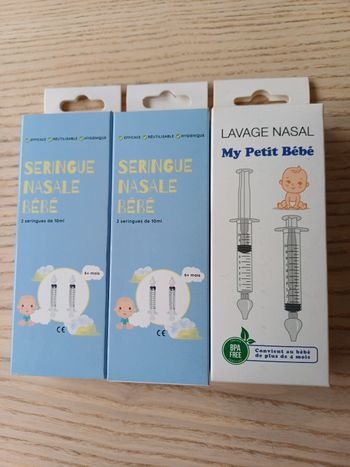 Seringues nasales bébé 