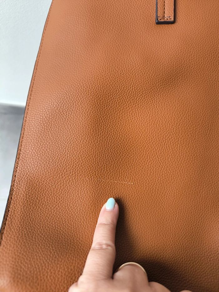 Sac cabas 3 compartiments camel eram neuf - photo numéro 12