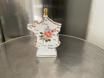 Carafe liqueur porcelaine FD de Chauvigny France