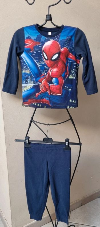 Pyjama chaud Spiderman 2 pièces