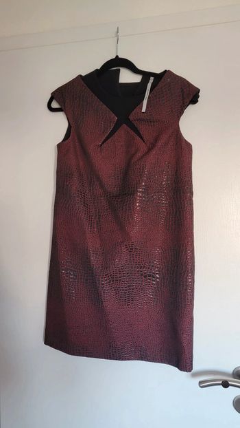 Robe écaille bordeaux et noire Cop copine 36 neuve