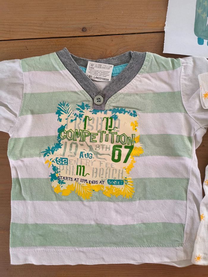 Lot 3 T-shirt manches courtes bébé garçon 3 mois - photo numéro 6