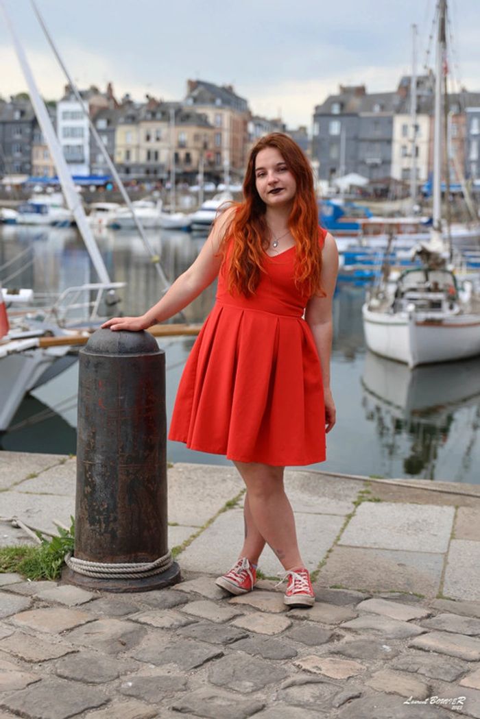 Robe rouge patineuse Pimkie - photo numéro 9
