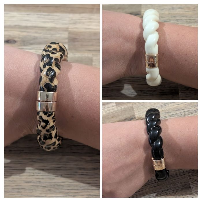 Bracelet jonc résine - photo numéro 2