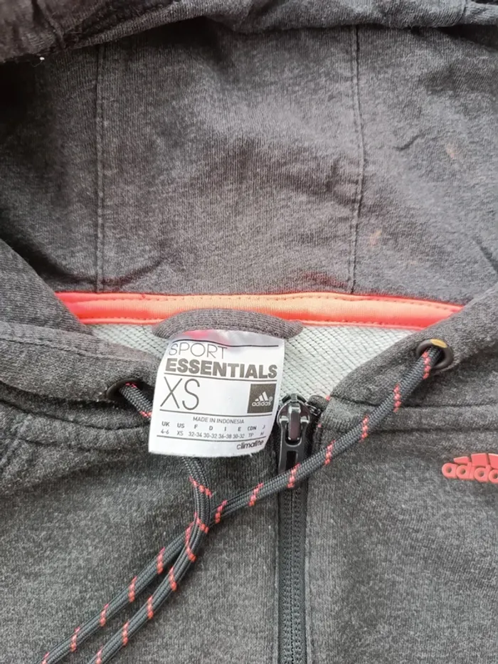 Veste femme adidas grise et rose taille xs - photo numéro 3