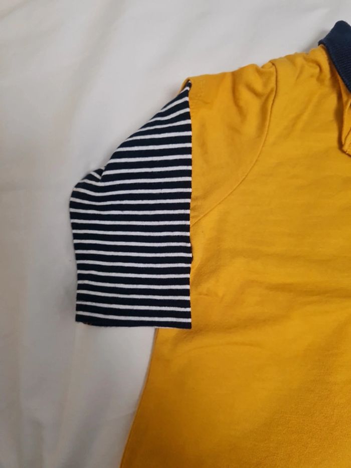 T-shirt ML polo 12 mois Mes Petits Cailloux - photo numéro 3