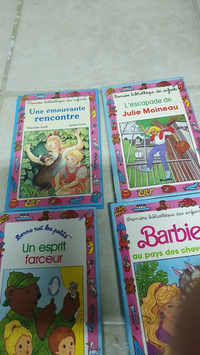 6 livres barbie et autres première bibliothèque enfant - photo numéro 2