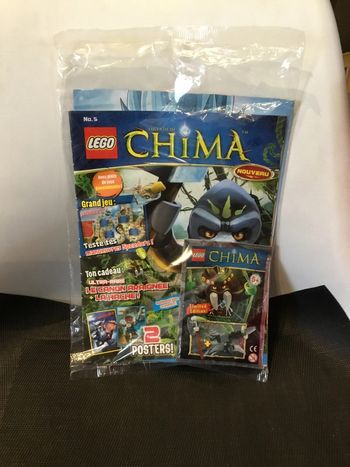 Lego Chima magazine + polybag le canon araignée + la hache édition limitée