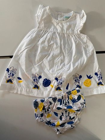 Ensemble lot robe bloomer Minnie Disney 9 mois