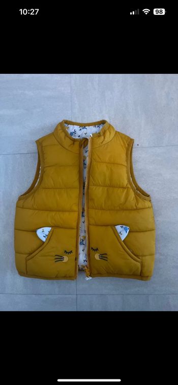 Doudoune sans manche 6-9 mois