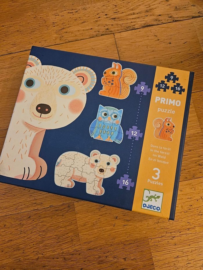 Puzzle 3 en 1 (9/12 et 16 pieces) Janod