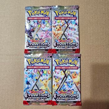 Artset de 4 Boosters Pokémon EV8.5 Évolutions Prismatique