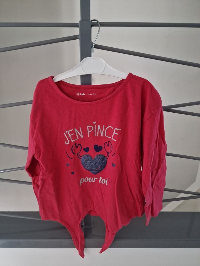 tee-shirt rouge Gemo