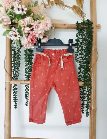 Pantalon et ceinture fille 12 mois Lulu Castagnette 