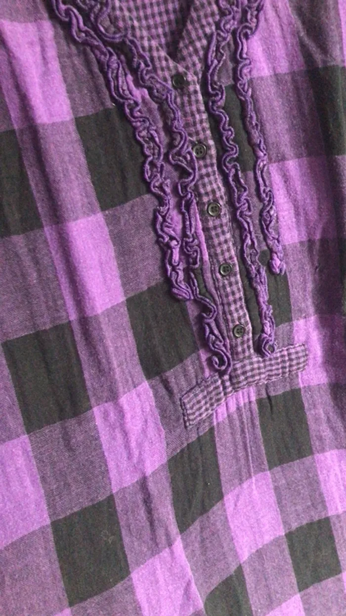 Robe à carreaux violet Version Originale - photo numéro 3