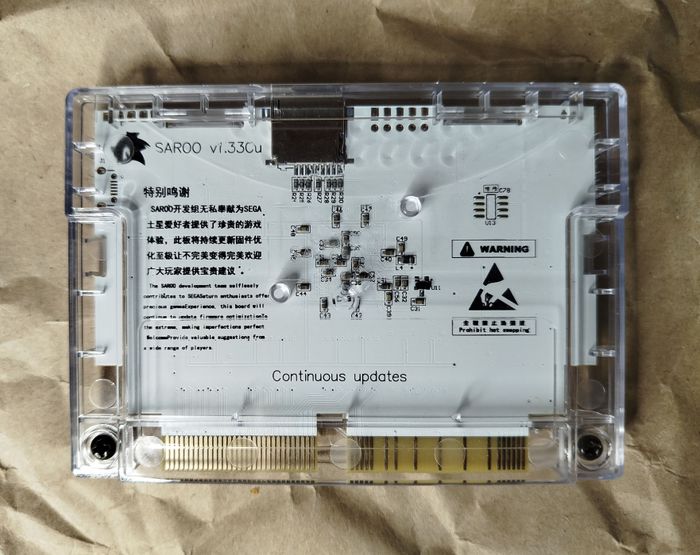 SEGA Saturn SAROO / Firmware 0.7 / MicroSD 256Go Fullset PAL + Sel. US/JAP - photo numéro 3