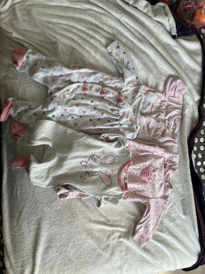 Pyjama velour bébé fille